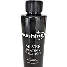 Amazon Com Nushine Silver Plating Solution 3 4 Oz Permanently Plate Pure Silver Onto Worn Silver Brass Copper And Bronze Only Ecofriendly Formula Health Household