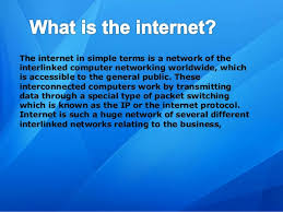 Ça pourrait étre super , mais le prof a insisté sur le fait qu'il voulait pas un truc de. Expose Anglais The Internet