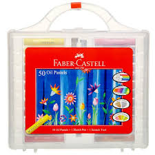 The pitt® pastel pencils contain a high level of pigment with excellent lightfastness. Buy Faber Castell Oil Pastels 60 Mm Free Sketch Pen Scratch Tool 50 Shades Online Sastasundar Com