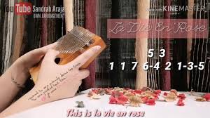 La Vie En Rose Kalimba Cover With Numbered Notation Tabs Youtube La vie en rose, c'est une chanson d'edith piaf, qu'elle enregistre en 1946. la vie en rose kalimba cover with numbered notation tabs