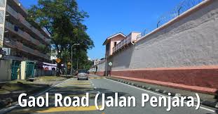 Jabatan penjara dalam kenyataan hari ini. Gaol Road Jalan Penjara George Town