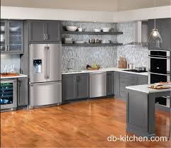 grey color pvc old style kitchen cabinet