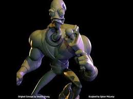 Artstation Earthworm Jim 3d Print Digital Sculpt Spicer Mcleroy In 2020 Earthworm Jim Earthworms Prints