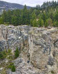 The gravel path after the bridge doesn't go far. Field Trip Friday Natural Bridge Falls Montana Travelingmel
