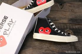 Comme Des Garcons Play X Converse Chuck Taylor 1970s Hi Black 