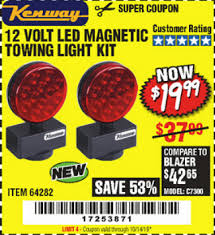 Harbor Freight Tools Coupon Database Free Coupons 25 Percent Off Coupons Toolbox Coupons 12 Volt Led Magnetic Towing Light Kit