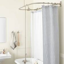 Gooseneck Clawfoot Tub Shower Conversion Kit D Style Solid Brass Shower Ring Bathroom Clawfoot Tub Shower Shower Conversion Shower Tub