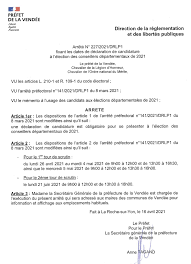 On renouvelle la moitié des sièges tous les 3 ans. Les Sables D Olonne Vendee Elections Departementales Le Depot Des Candidatures Est Ouvert