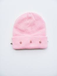 Studded Beanie Pink Beanie Pastel Hat Kawaii Grunge Etsy Pastel Goth Pink Beanies Pastel Goth Fashion