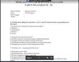 Kunci jawaban soal ulangan akhir semester 2 bahasa inggris kelas 5 sd. Soal Pts Bahasa Indonesia Kelas 8 Sem 1 K 2013 Kunci Jawaban Soal Pelajaran