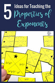 This activity worksheets will improve kids learning and thinking skills. 5 Ideas For Teaching Exponents Mrs E Teaches Math