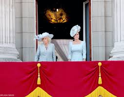 The trooping the colour is tradition going back to the days when the colours (regimental flag of the regiment) was trooped in front of soldiers to make sure everyone could recognise their flag in battle. Kate Middleton S Outfit At Trooping The Colour 2018