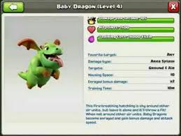 The baby dragon is a troop card unlocked right after training camp, and you`ll be really lucky to get it because there are only a few threats for it, . Baby Dragon New Clash Of Clans Troop Clash For Dummies
