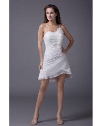 Pay a fraction of the retail price when shopping new, sample, or preowned dresses. Cheap Summer Short Wedding Dresses Casual Little White Flowers One Strap Style Op4507 118 8 Gemgrace Com