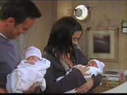 They had four children, and even though they didn't put away the idea of adopting once again, once they complimented on the baby and congratulated the newly parents. Chandler And Monica S Baby Joy Youtube