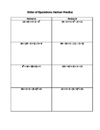 These are rules that need to be learned and practiced and have been accepted as the standard. Order Of Operations Practice Error Analysis And Challenge Problems