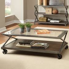 • oval coffee table has unique styling and will make an attractive addition to your living space. Industrial Coffee Table With Wheels Ideas On Foter