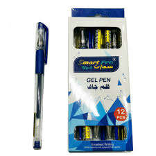 سمارت برو Smart Pro علبه اقلام جافه لون ازرق عدد 12 قلم متجر Mbs3
