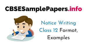 Without any delay, here is a photo . Notice Writing Class 12 Format Examples Topics Exercises