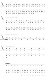 Puma Shoe Size Chart