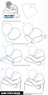 Unique And Creative The Drawing Is Of Two Folks Hugging Drawing Stuffed Animals Step By Ste Drawing Tutorial Drawing Tutorials For Beginners Body Drawing