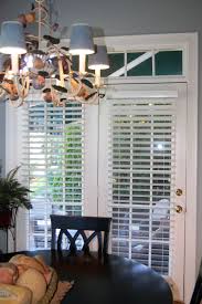 Masonite prehung mini blind steel patio door with brickmold in vinyl frame. Shades In Place Blinds For French Doors Wood French Doors Wood Blinds