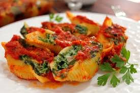 Conchiglioni Ripieni Di Spinaci Ricotta E Prosciutto Cotto Ricetta Ricotta Cibo Etnico Prosciutto Cotto