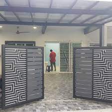 Pagar rumah unik dan murah model desain pagar rumah minimalis modern mewah terbaru. Automatic Gate System