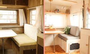 Before After A Vintage Camper S Revamp Design Sponge Vintage Camper Rv Interior Design Remodeled Campers