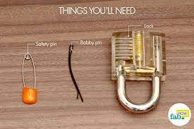 When it has been bent to a rough shape, stick the straight end of the pin into the lock and apply enough pressure to bend the end of the pin into the hook. Pick Locks Bobby Pins Lock Pin Lock