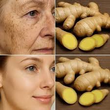 Ginger face mask for deep wrinkles and fine lines