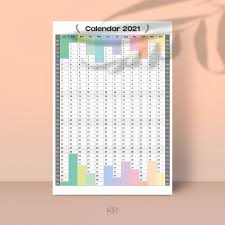 Download or print islamic calendar 2021 and check hijri dates with the list of holidays in 2021. Calendar Printable 2021 Yearly Planner Pintables Georgian Etsy Calendar Printables Yearly Planner Calendar