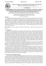 This theory assumes on the one hand, that employees can be dissatisfied with their jobs. Pdf Using Herzberg S Two Factor Theory To Develop A Construct Validity For Motivation Of Employees In Uganda S National Agricultural Research Organisation Naro A Preliminary Analysis Epiphany Odubuker Picho And George Lukwago