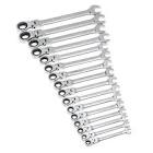 Metric Flex-Head Ratcheting Combination Wrench Set (16-Piece) 9902D GearWrench