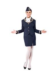 Smiffys Womens Airways Attendant Costume Jacket Skirt Scarf And Hat Icons And Idols Serious Fun Size 68 43878 Look Into The Image By Women Smiffys Fashion