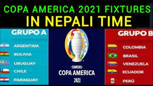 Group a (north zone) and group b (south zone) with five teams each. Copa America 2021 Fixture In Nepali Time Copa 2021 Schedule Nepal Time Time Brazil Vs Venezuela Youtube