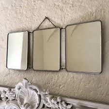Miroir barbier metal 105x50 cm. Miroir De Barbier Triptyque Brocante Et Deco Chic