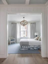 A navy blue and gray bedroom will allow me to keep. White Blue Gray Bedroom With Rope Chandelier Transitional Bedroom