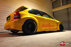 This honda civic type r and also the normal civic get a widebody kit from progressive sr. This Wide Body Honda Civic Type R By M M Honda Racing Is Perfection Art Of Gears
