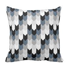 Black And White Accent Pillows Funky Arrow Chevron Stripes Black Grey Blue White Throw Pillow Zazzle Com Grey Pillows White Throw Pillows Grey Throw Pillows