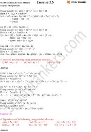Jan 22, 2021 · class 9 hindi sparsh mcqs multiple choice questions with answers. Ncert Solutions For Class 9 Maths Chapter 2 Polynomials Exercise 2 5