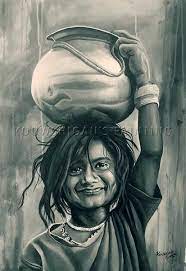 Discover Painting By Kouwshik Ramiah On Touchtalent Touchtalent Is Premier Online Community Of Creat Art Drawings Beautiful Hope Painting Pencil Sketch Images