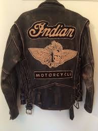 Vintage Indian Motorcycle Leather Jacket Distressed Size Medium Ironhorse Motorcycle Vintage Indian Motorcycles Indian Motorcycle Jackets