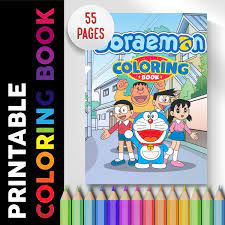 Doraemon Coloring Book 55 Pages Coloring Pages Printable - Etsy Australia
