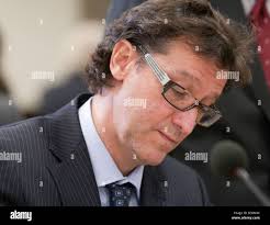 Eric Downs at the Inquiry Commission into the appointment process for  judges Stock Photo