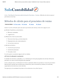 Estrategias para crear un mejor modelo de pronóstico de ventas. Pdf Metodos De Calculo Para El Pronostico De Ventas Contabilidad De Costos Financiera Basica Y Ejercicios Jessica Jerez Academia Edu