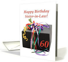 Birthday Card For Sister In Law Sister In Law 60th Birthday Gift With Ribbons Card Husband Birthday Card 60th Birthday Cards Birthday Cards For Son