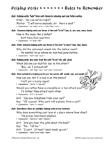 Take control over sentences 'a good activity for older children is to challenge them to write sentences of at least 25 words that only contain one. Helping Verbs Printable 4th 6th Grade Teachervision