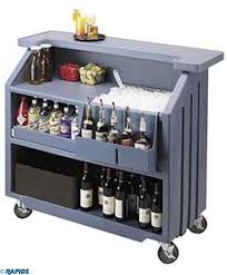 Cambro Bar540401 Mobile Portable Bar Slate Blue En 2020 Barra De Cocina Disenos De Bares De Casa Diseno De Barra