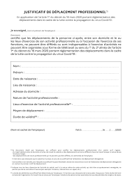 Consignes lors des contrôles gendarmerie ou police. Justificatif De Deplacement Professionnel Coordination Rurale Cr